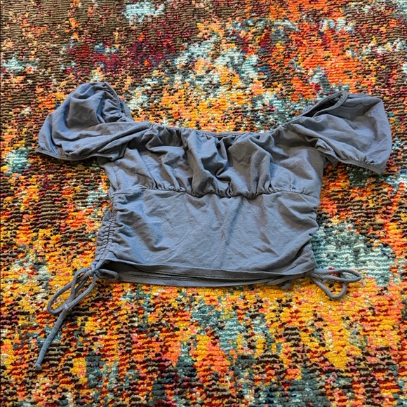 Hollister Tops - Hollister Blue Puff Sleeve Women's Top